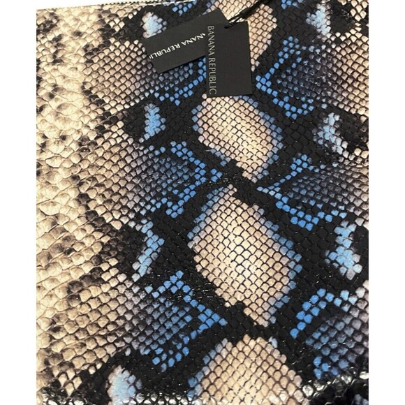 NWT Banana Republic Snake Print Leather Wristlet Clutch - Picture 8 of 8